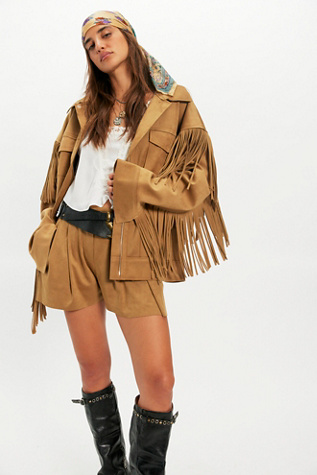 Norma Kamali Fringe Suit, цвет: Верблюжий — фото 3