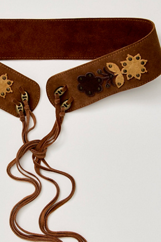 Женский ремень Free People Ivy Wrap Belt, цвет: Коньячный — фото 4