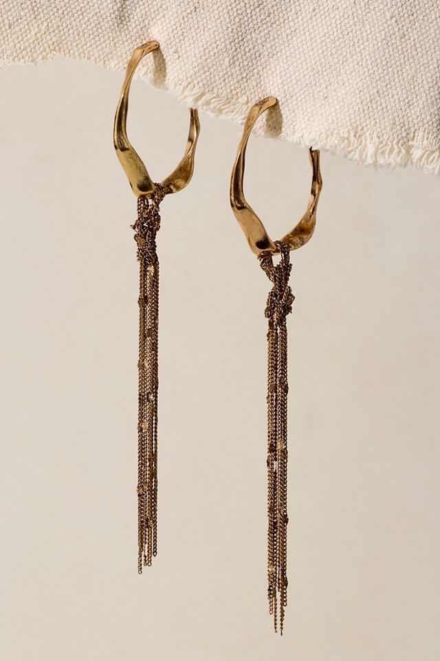 Boucles d'oreilles pendantes à franges Trixie #1