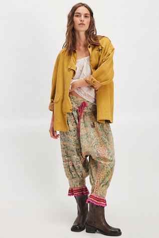 Magnolia Pearl Piecewise Kiki Bloomers at Free People in Green