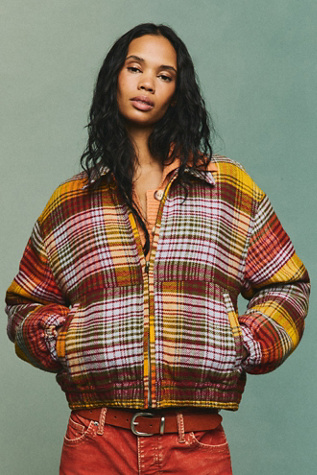We The Free Birdie Flannel Track Jacket