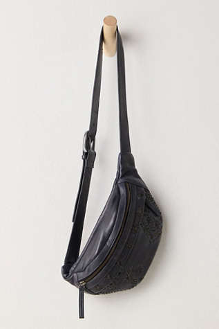 Ana Adorned Sling Bag by Free People in Black