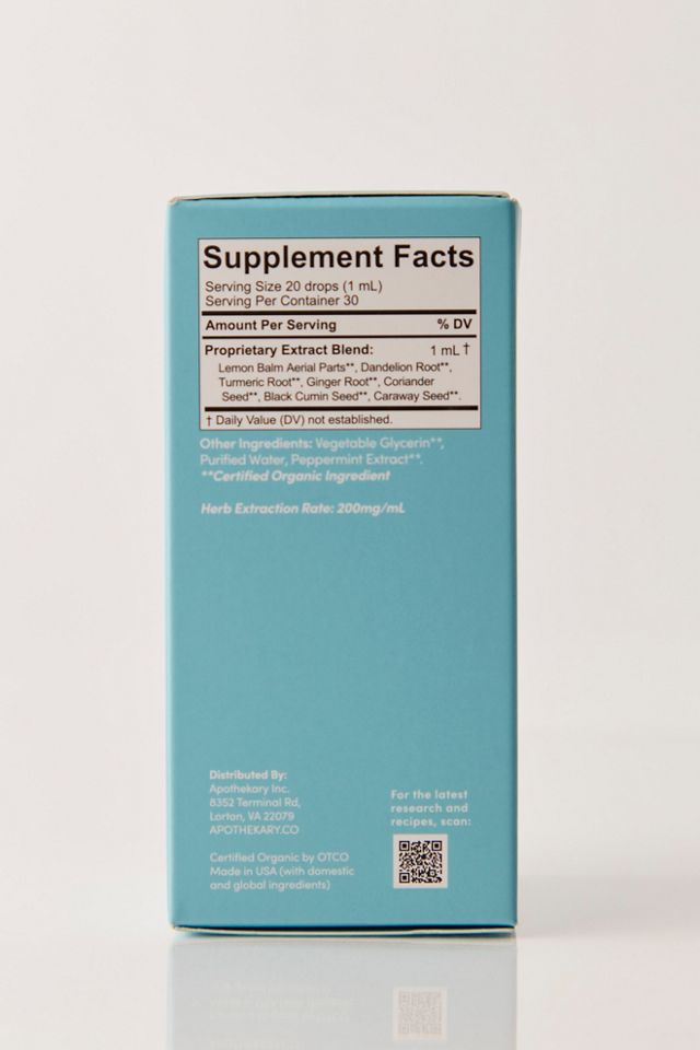 Apothékary Rescue Bloat™ Bloating & Gas Relief Tincture #3