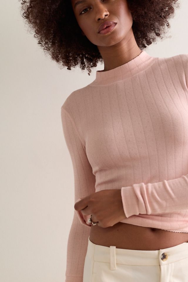 End Game Pointelle Mock Neck Long Sleeve | Free People