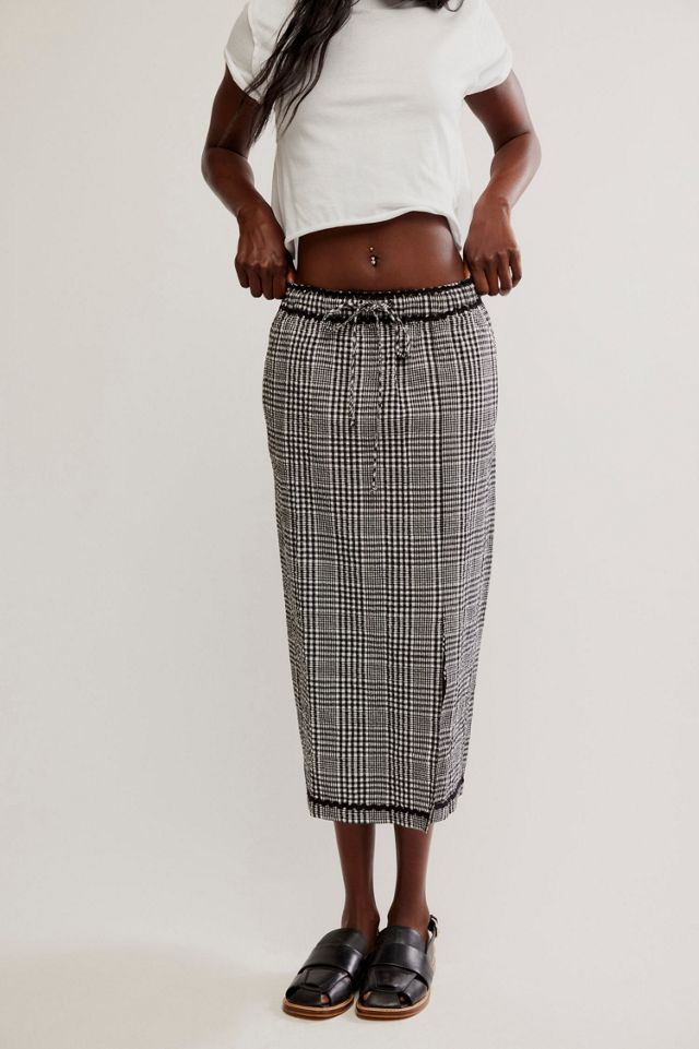 Penelope Gingham Midi Skirt #4