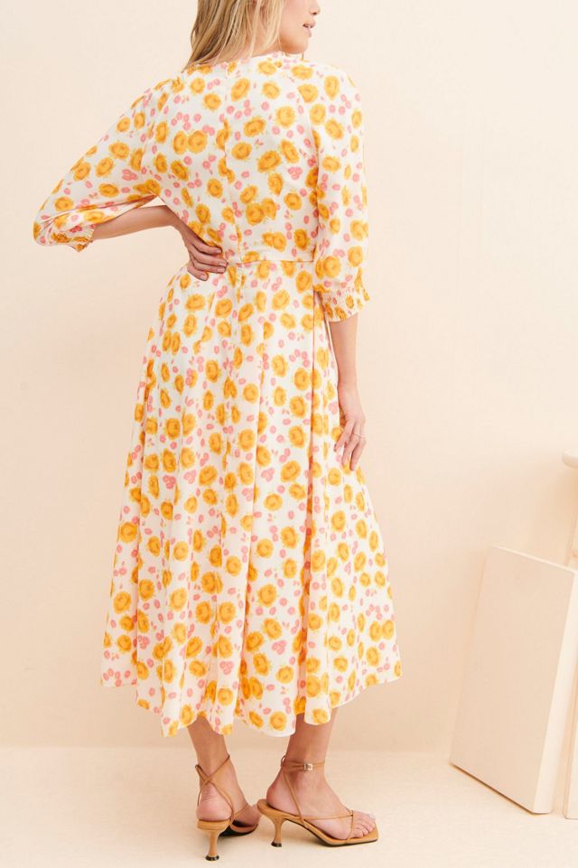 Keepsake Porcelain Rose Midi Dress #1