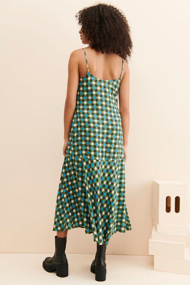 Back Beat Co. Plaid Flounce Slip Dress #1