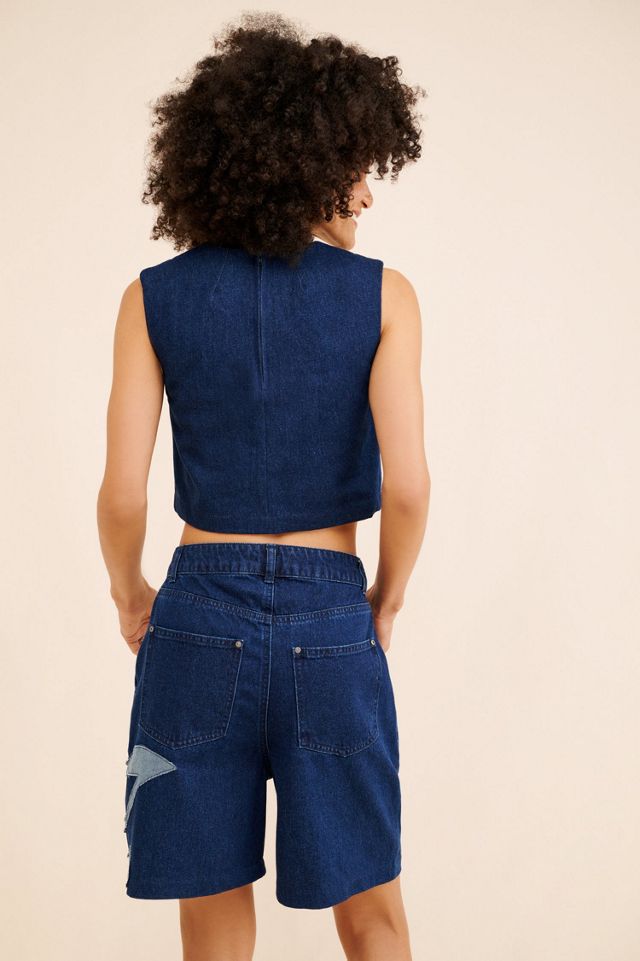 Re_Nuuly x Zero Waste Daniel Denim Applique Short #1