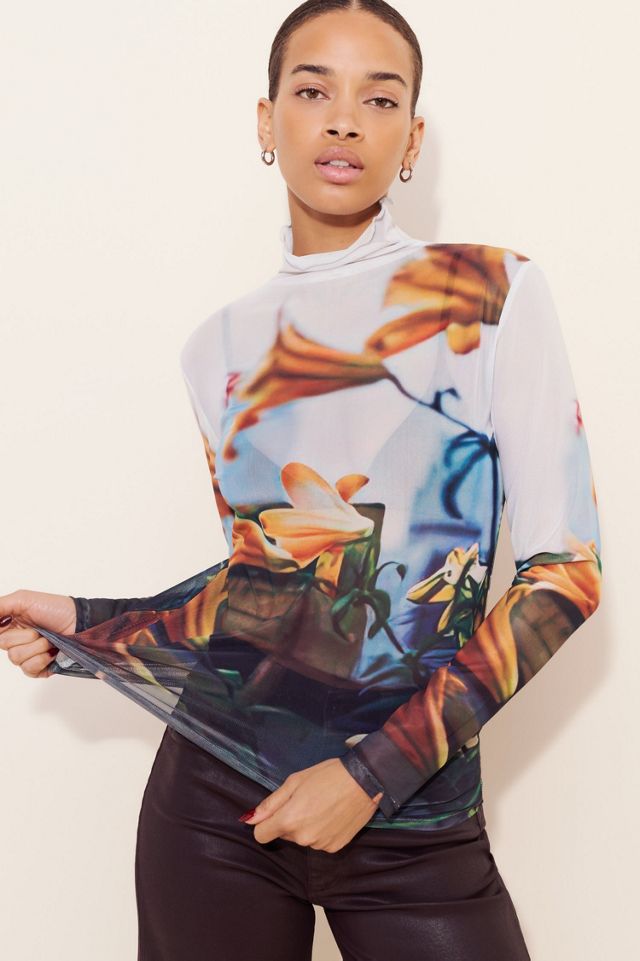 Find Me Now Paulie Printed Mock Neck Top #4