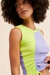 DAYDREAMER Ruched Split Tank