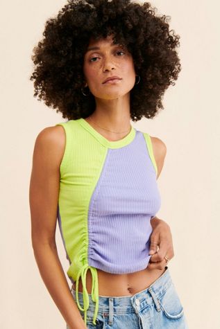 DAYDREAMER Ruched Split Tank