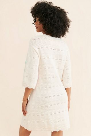 Native Youth Wave Knit Crochet Cover-Up