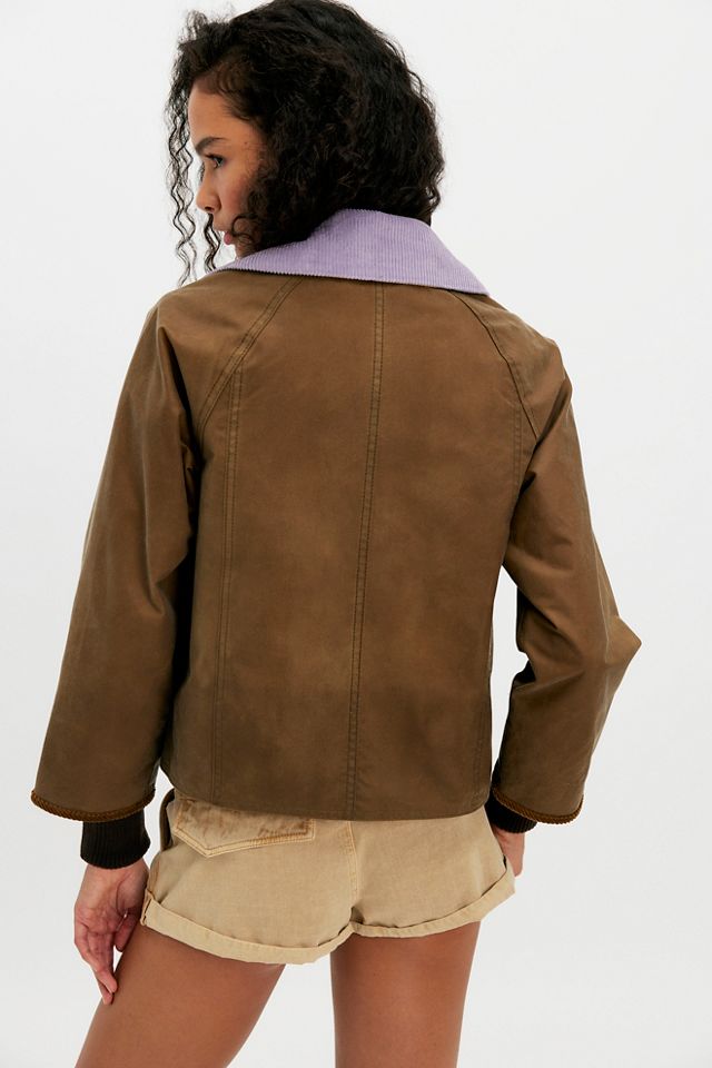 Barbour Cropped Beadnell Waxed Jacket #1
