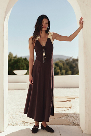 Cecelia Solid Midi Dress