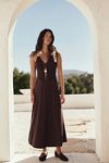 Cecelia Solid Midi Dress