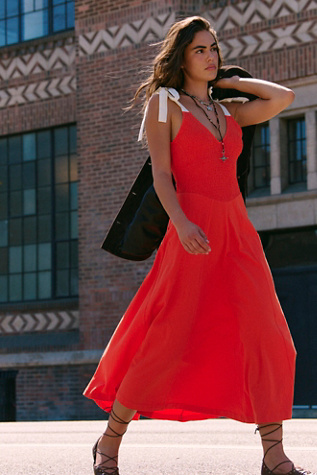 Robe midi unie Cecelia