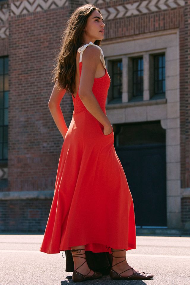Cecelia Solid Midi Dress #1