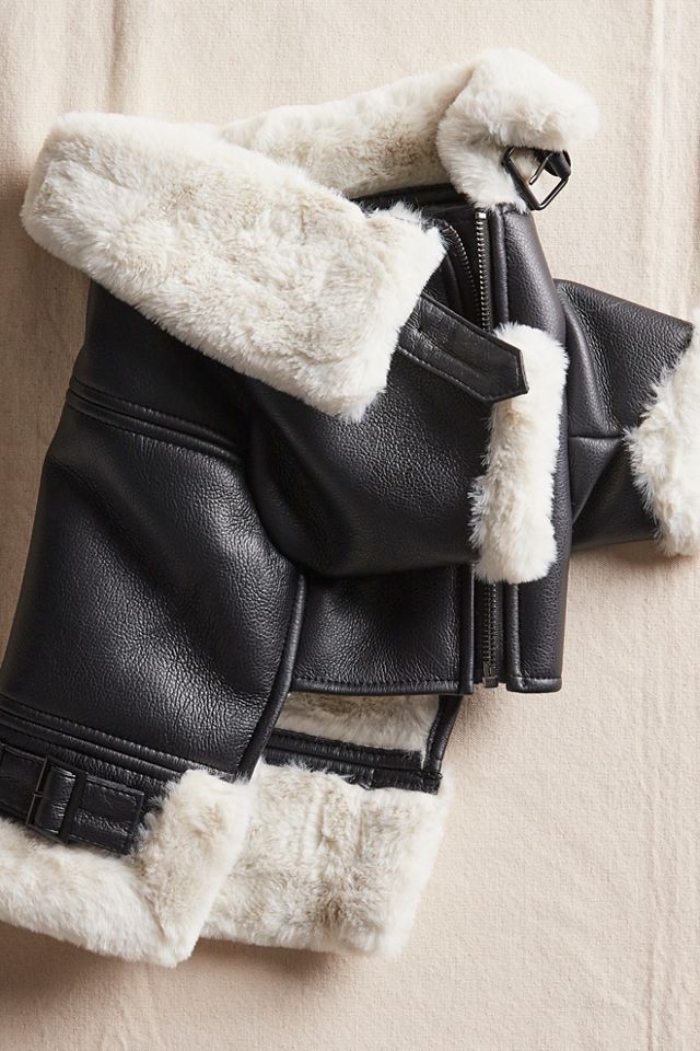 Preston Pup Luxury Faux Shearling Dog Coat #4