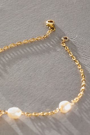 Женские браслеты на ногу Atma Prema Drip Pearl, цвет: Жемчужный — фото 2