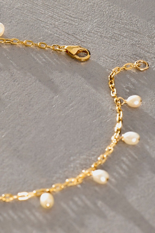 Женские браслеты на ногу Atma Prema Pearl Dangle, цвет: Жемчужный — фото 2