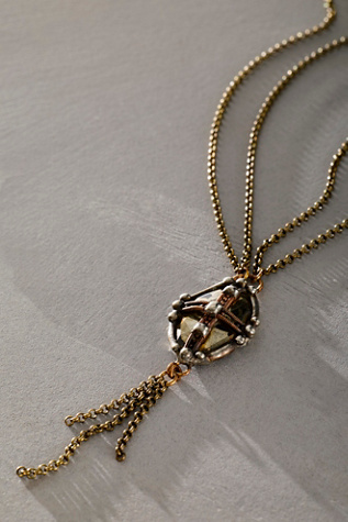 Mikal Winn Caged Stone Necklace