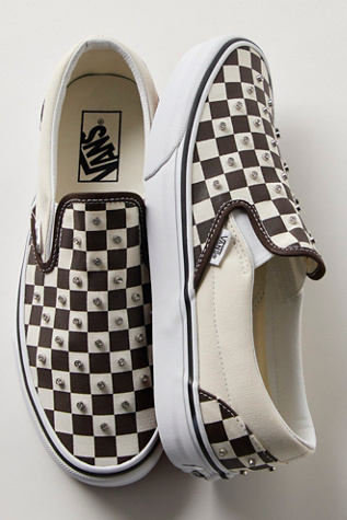 Vans Classic Rhinestone Slip-Ons at Free People in Black, Size: US 4.5 M