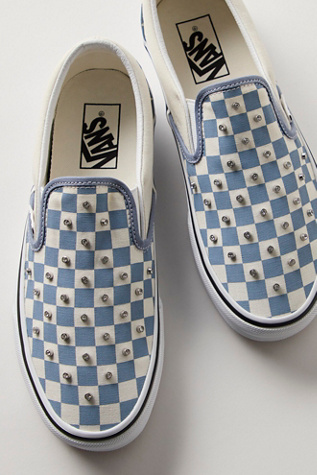 Vans Classic Rhinestone Slip-Ons at Free People in Blue, Size: US 5.5 M