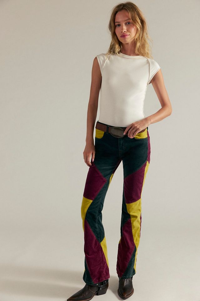 We The Free On Your Side Cord Patched Bootcut Jeans #2