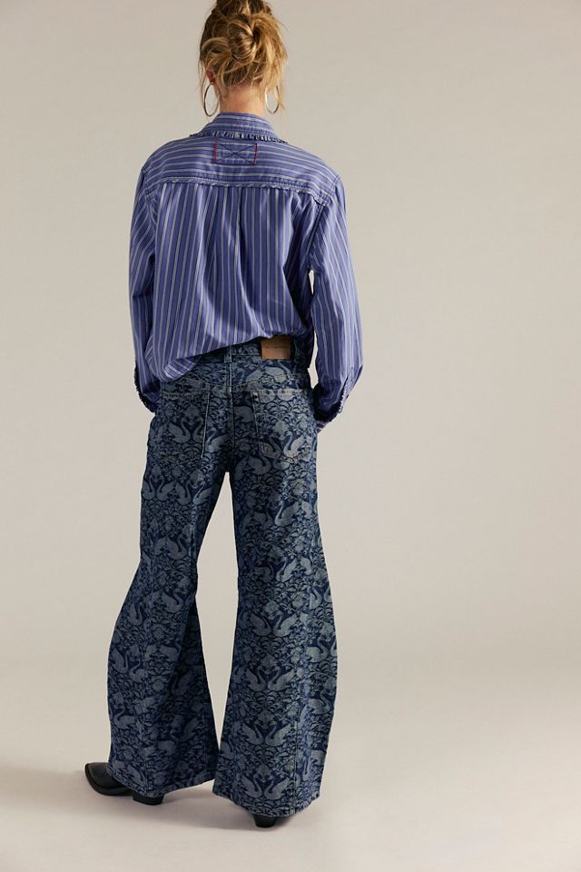 We The Free Eden Jacquard High Slouchy Flare Jeans #2
