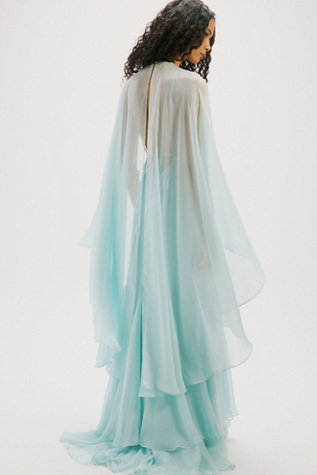 Женское платье Retrofete Lirael Chiffon Maxi, цвет: Seychelles Seych — фото 2