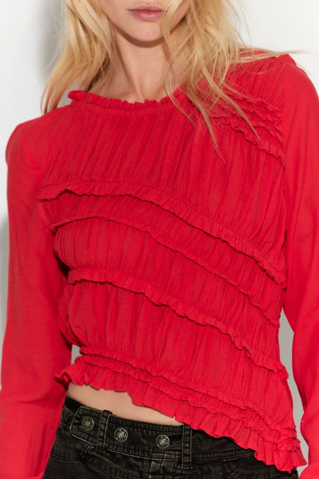 Haut manches longues froncé Pink Sands #3