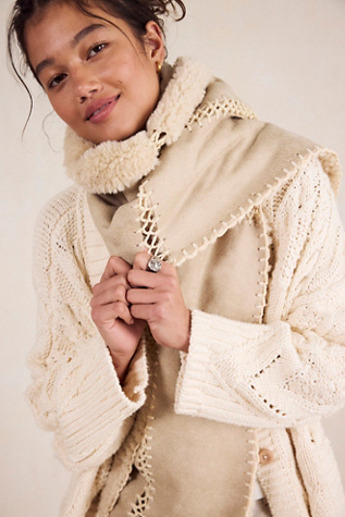 Sherpa Hand Crochet Scarf