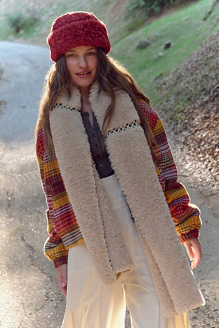 Sherpa Hand Crochet Scarf