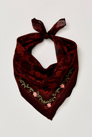 Женские аксессуары Chan Luu Chann Luu In The Fog Bandana, цвет: Красный — фото 2