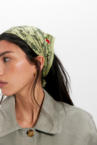 Chann Luu In The Fog Bandana by Chan Luu at Free People in Yellow