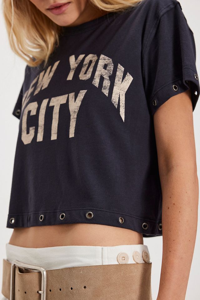 Crop top à œillets noir Tricia Fix #3