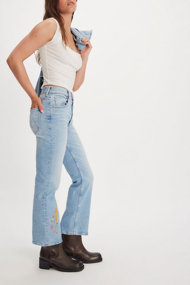 MOTHER The Scooter Ankle Embroidered Jeans #2