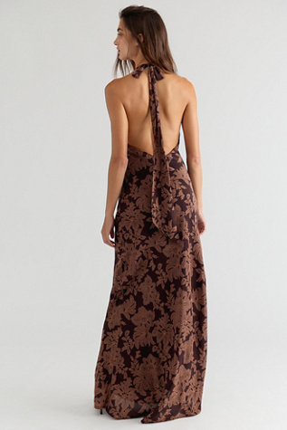 Женское платье Ownley Elyse Maxi, цвет: Коричневый с принтом — фото 3