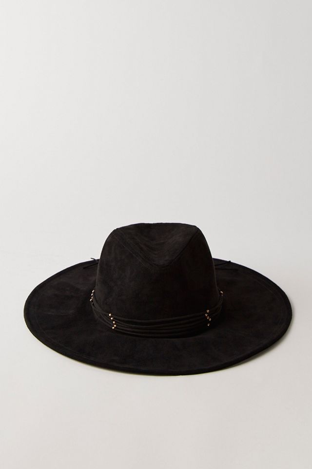 Lotta Embroidered Suede Fedora #1