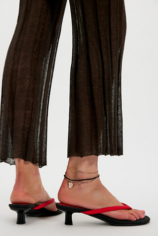 Trackside Thong Heels by BC Footwear by Seychelles at Free People in Red Vegan Leather, Size: US 8.5