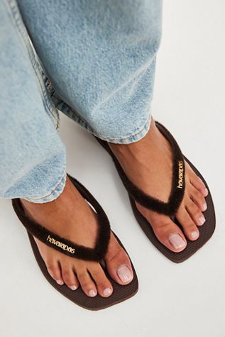 Havaianas Slim Square Velvet Flip Flops