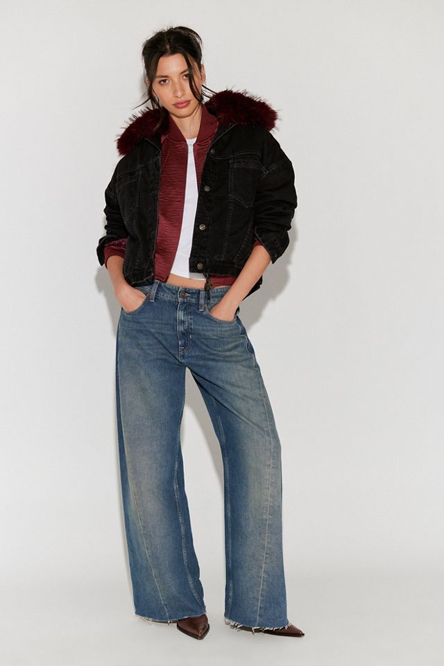 Opal Swing Faux Fur Collar Jacket #2