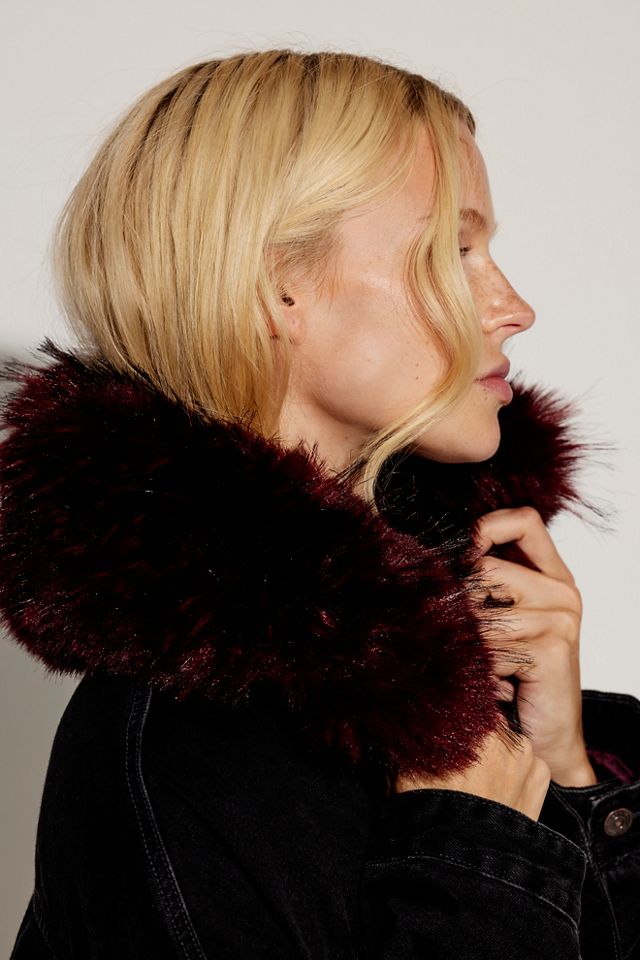 Opal Swing Faux Fur Collar Jacket #2