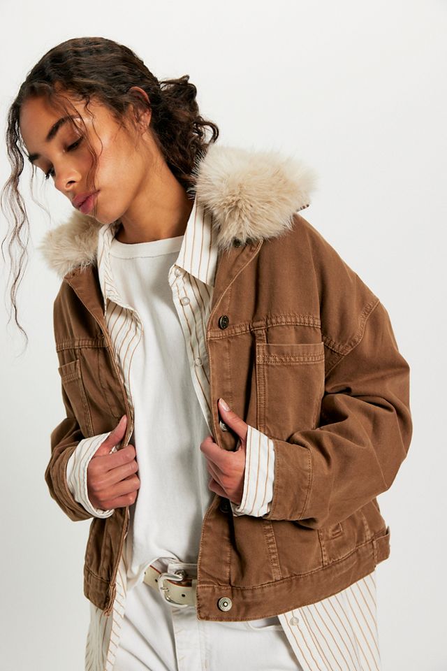 Opal Swing Faux Fur Collar Jacket | Free People