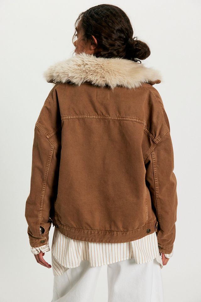 Opal Swing Faux Fur Collar Jacket | Free People