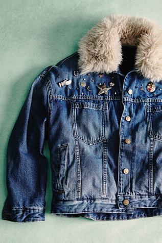 Opal Swing Faux Fur Collar Jacket