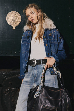 Veste Opal Swing à col en fausse fourrure