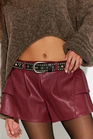 Star Dust Ruffle Vegan Shorts