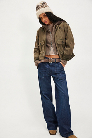 Pantalons larges taille haute AMO Greta