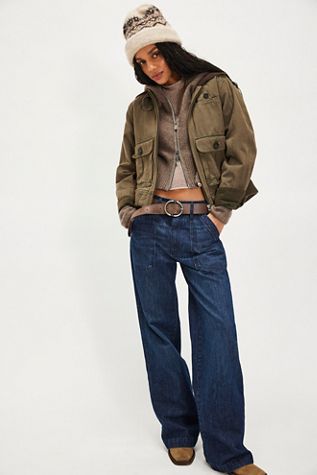 Pantalons larges taille haute AMO Greta